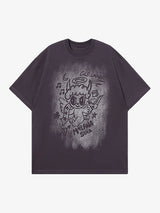 Oversized Angel Graphic T-Shirt