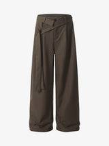 Pleated Belted Machete Track Pants