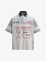 Retro Sports Jersey Polo Shirt