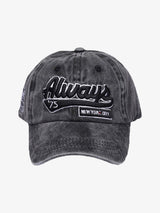 Thesupermade Vintage Embroidered Denim Washed Baseball Cap