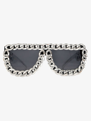 Street Square Frame Chain Sunglasses - thumbnail 1