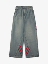 American Retro Contrast Washed Jeans
