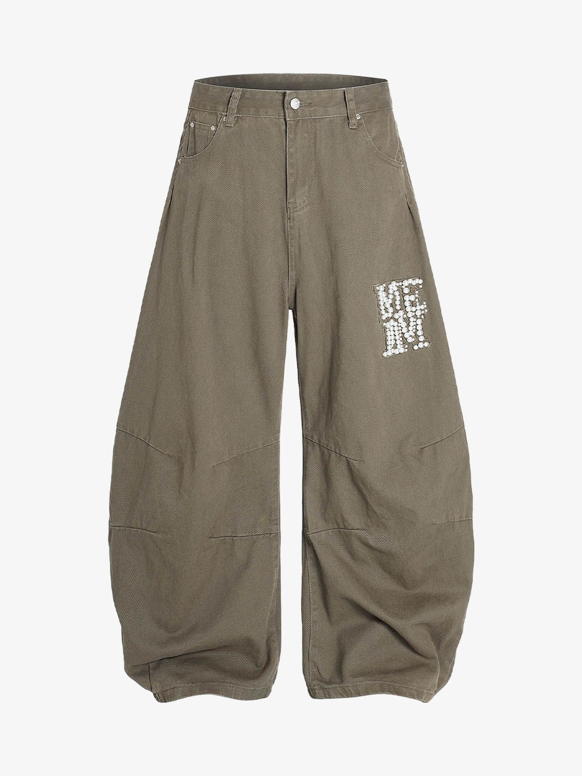 Heavy Beading Barrel Pants