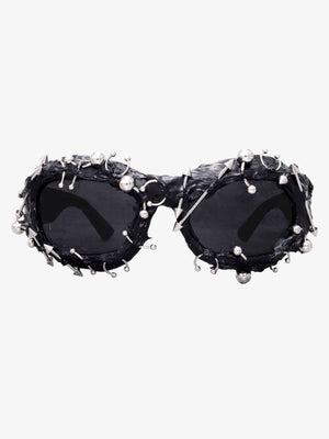 Rivet Punk Style Sunglasses - thumbnail 1