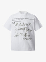 Fun Phantom Letter Print T-shirt