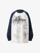 Splatter Eyelet Studded Long Sleeve T-shirt