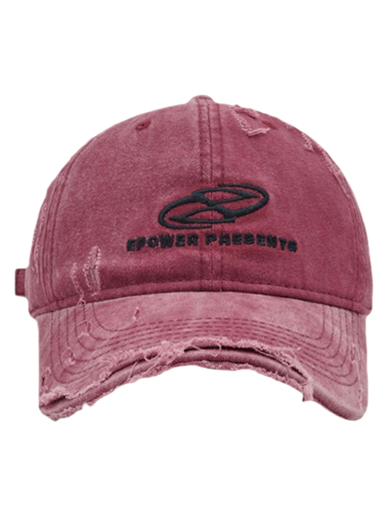 Ripped Denim Baseball Cap Vintage Streetwear Style - 19801