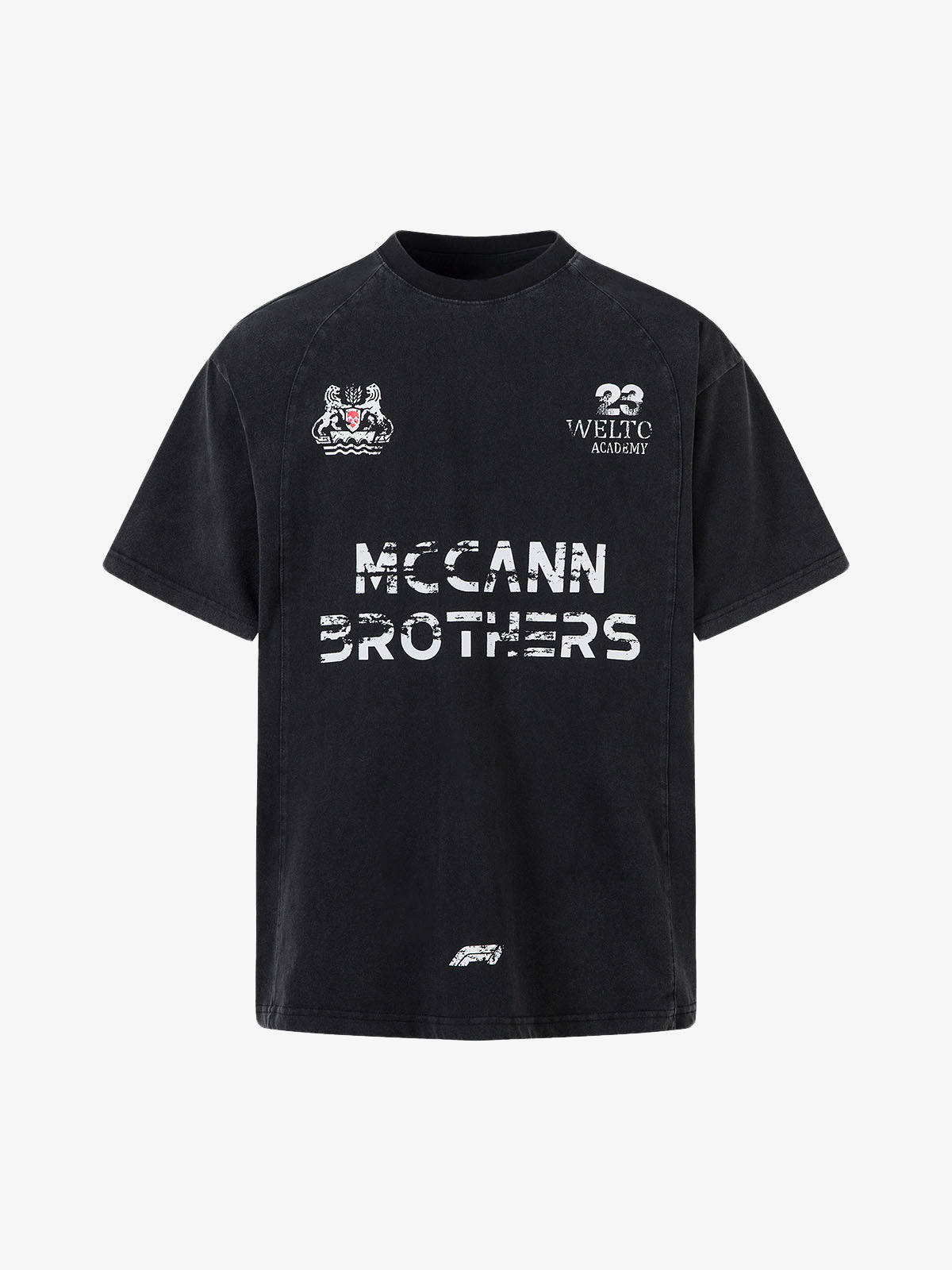 Vintage Distressed Letter Print T-shirt