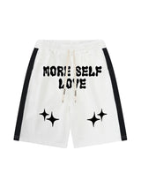 Color Coded Printed Casual Shorts Sporty Street Style - 10802