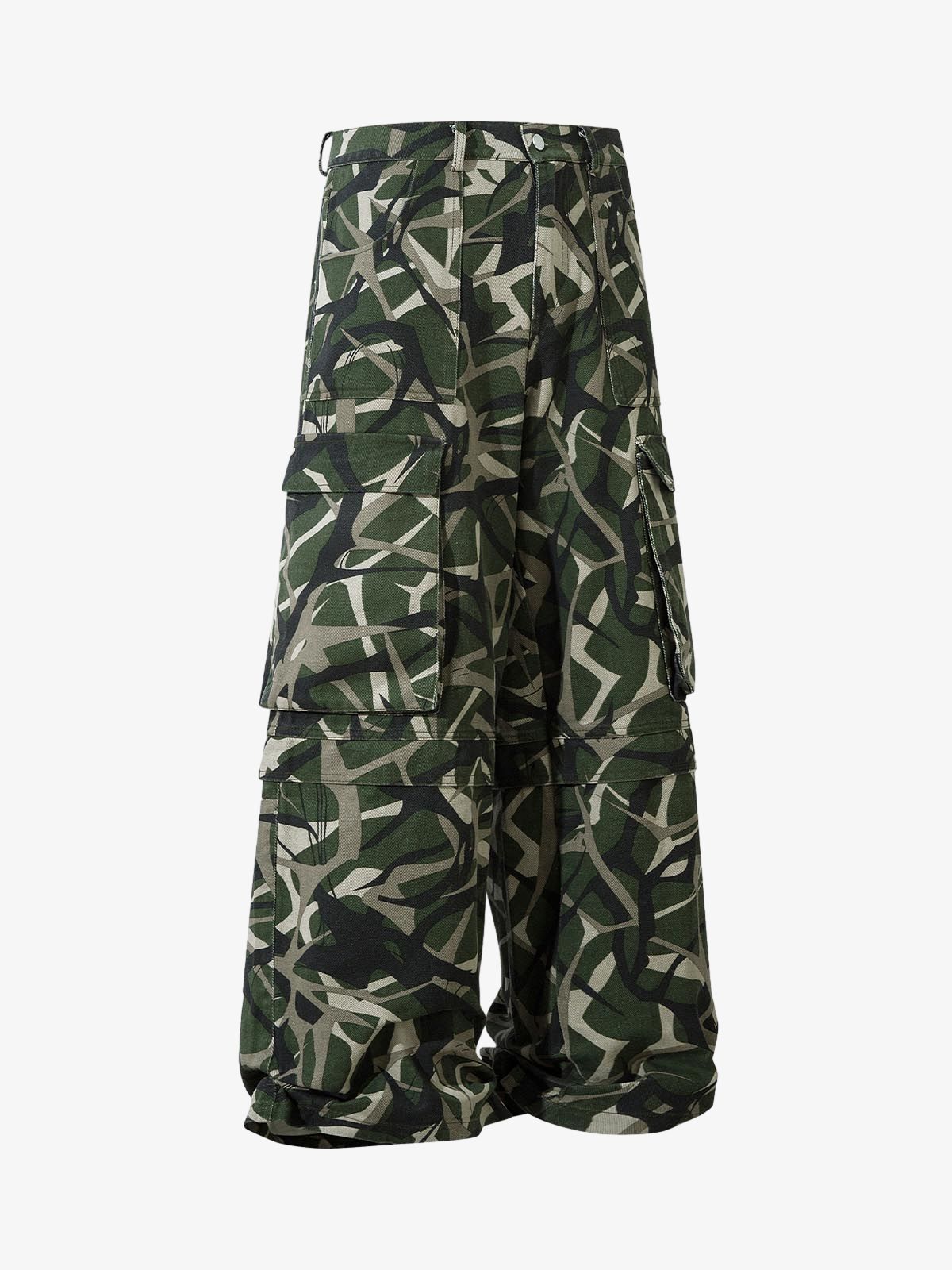 Camouflage Multi-Pocket Cargo Pants