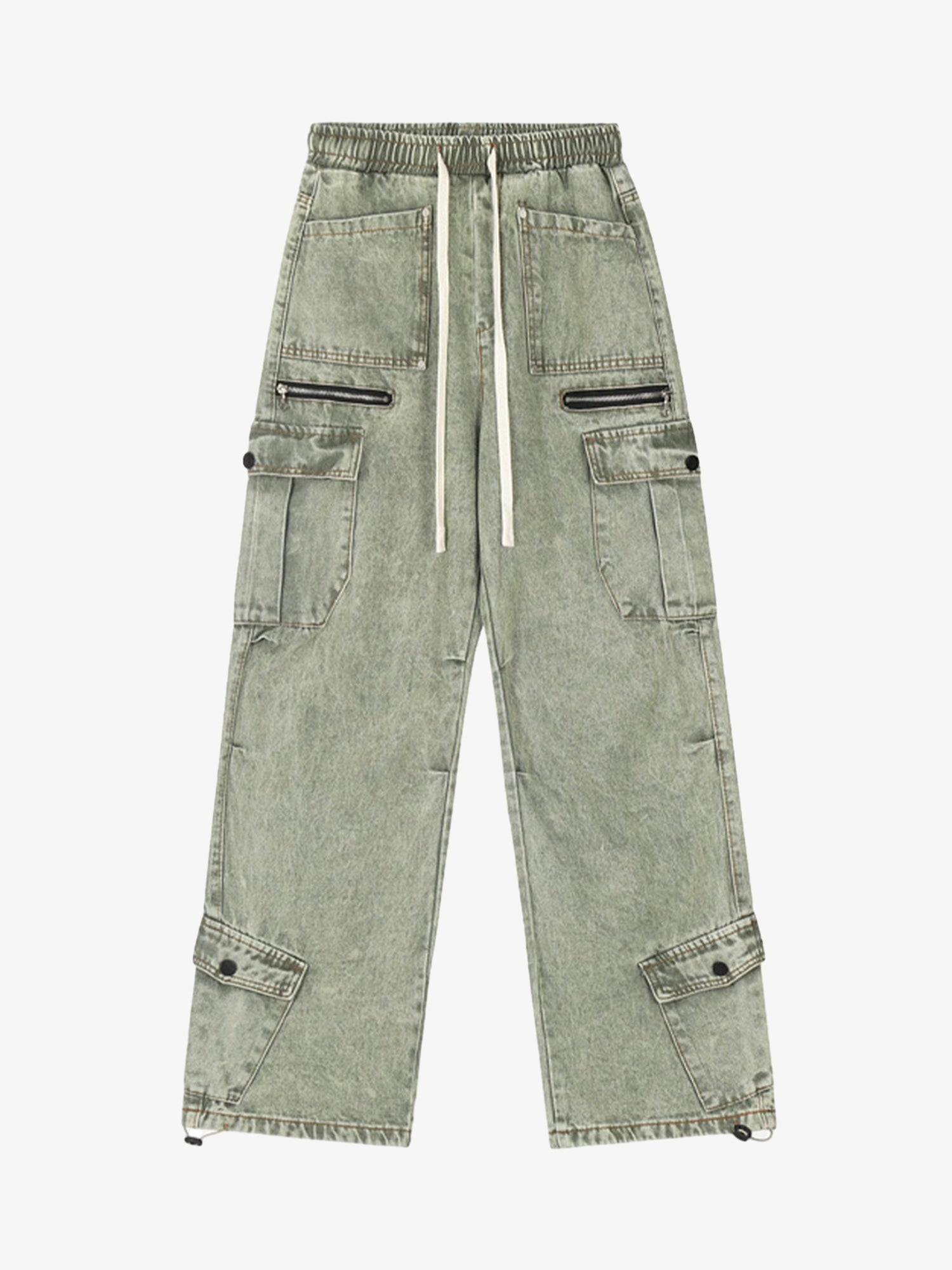 High Street Loose Elastic Waist Drawstring Trousers