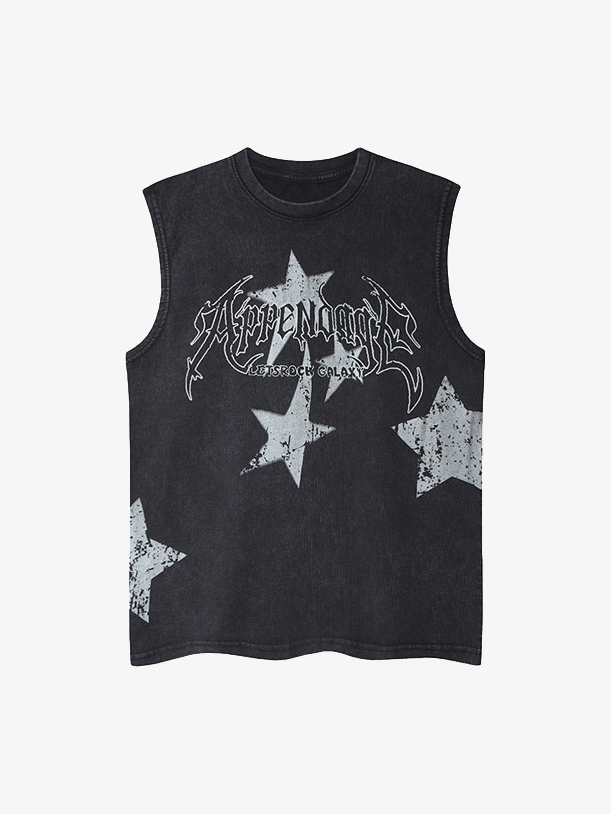 Washed Star Print Vest