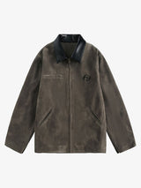 Retro Suede Detroit Motorcycle Jacket
