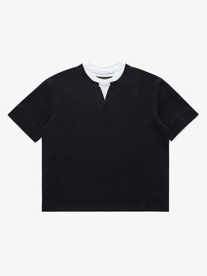 Cleanfit Faux Two-Piece Oversized T-Shirt - thumbnail 1