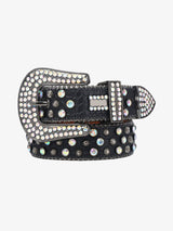 Punk Style Metal Hotfix Rhinestone Belt