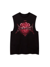 Aborfend Tank Top Gothic Streetwear Sleeveless Style - 6011