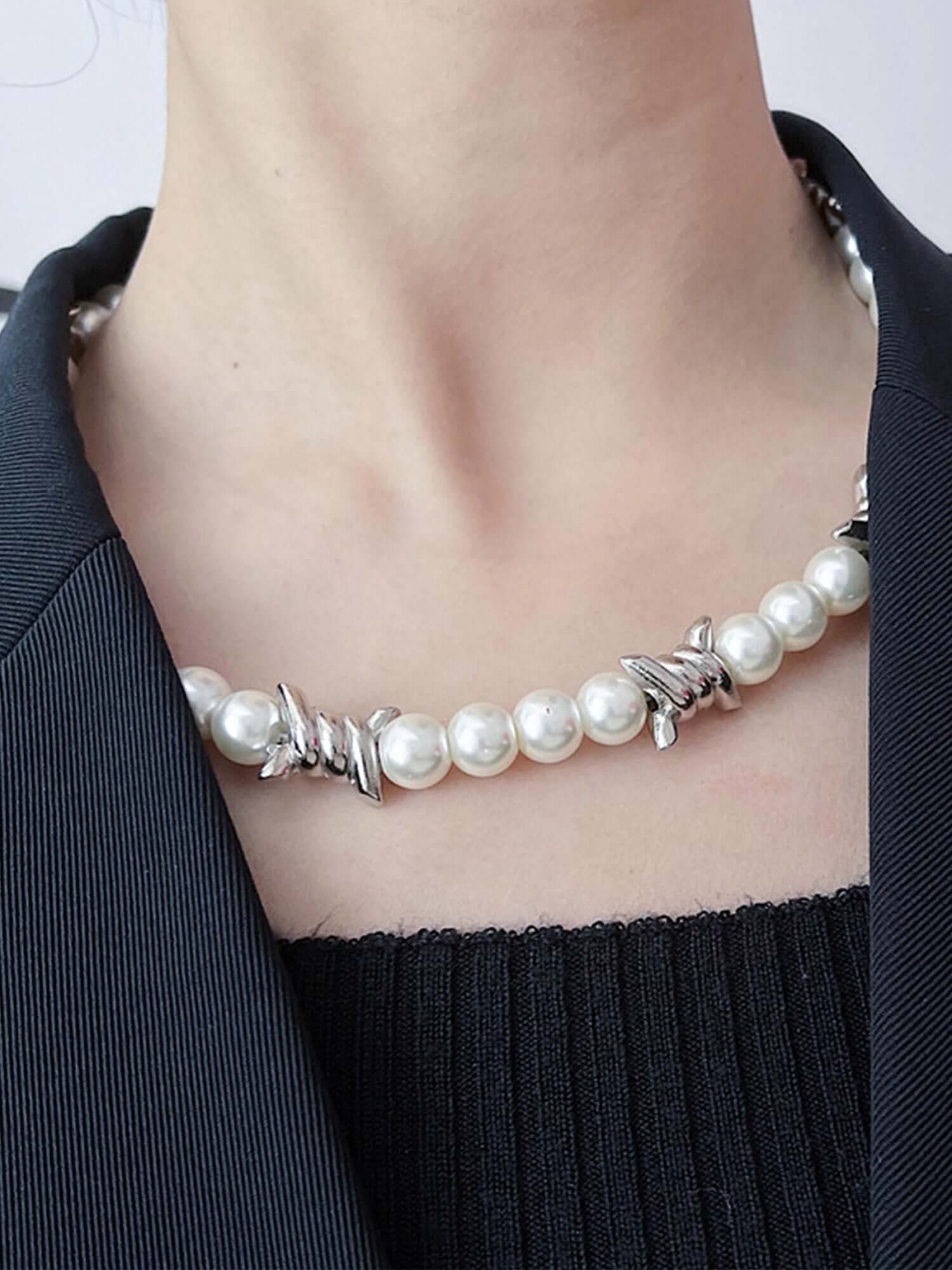 Thesupermade Punk Pearl Necklace - 1895 Xokool ®