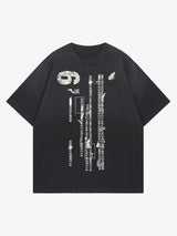 Distressed Digital Print T-shirt