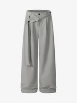 Pleated Belted Machete Track Pants