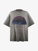 Rainbow Print Crew Neck T-Shirt