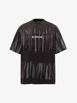 Oversized Tie-Dye Embroidered Letter T-Shirt
