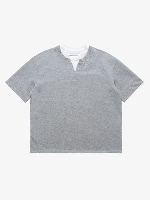 Cleanfit Faux Two-Piece Oversized T-Shirt - thumbnail 4