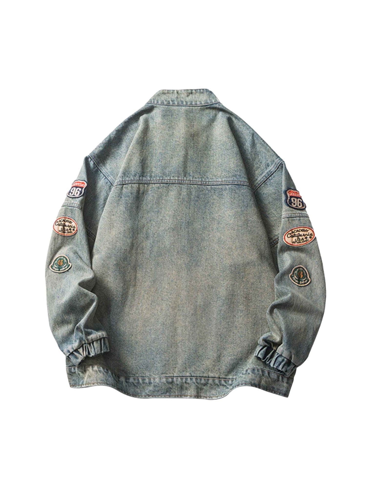 Hip Hop Embroidered Denim Jacket Streetwear - 10202