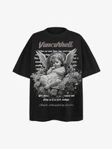 Angel Print Oversized T-Shirt