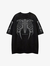 Skeleton Graphic Oversized T-Shirt