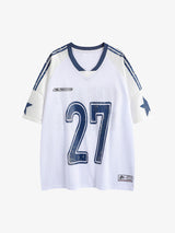 Oversized NO. 27 Sports Jersey T-Shirt