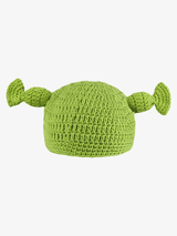Fun Green Cartoon Hand-knitted Head Cover