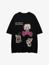 Pixel Art Cartoon Graphic T-Shirt