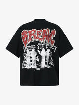 Graphic "BREAK" Print T-Shirt