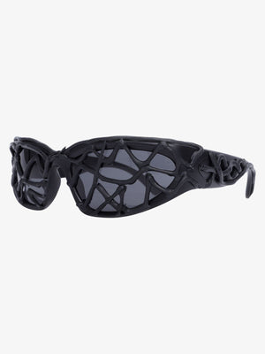 Futuristic Wavy Frame Sunglasses - thumbnail 2