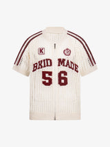 Mesh Zip-Up Sports Jersey Short Sleeve Shirt