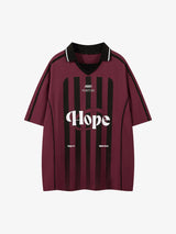 Jersey Print Short-Sleeve Polo Shirt