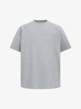 Retro Motorcycle Pleated Patch T-shirt