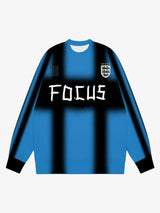 Color Contrast Print Long Sleeve Jersey T-shirt