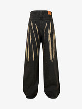 High Street Hip Hop Hand-painted Spray-painted Jeans