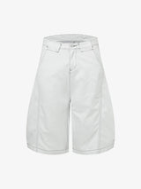 Deconstructed Split Contrast Stitching Scimitar Jorts