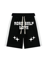 Color Coded Printed Casual Shorts Sporty Street Style - 10802