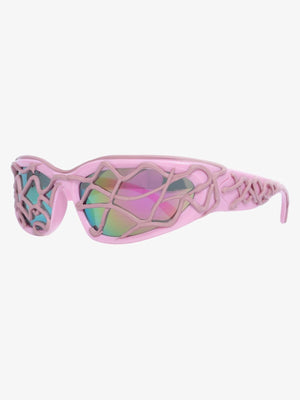Futuristic Wavy Frame Sunglasses - thumbnail 3