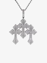 Cross Zircon Pendant Copper Necklace