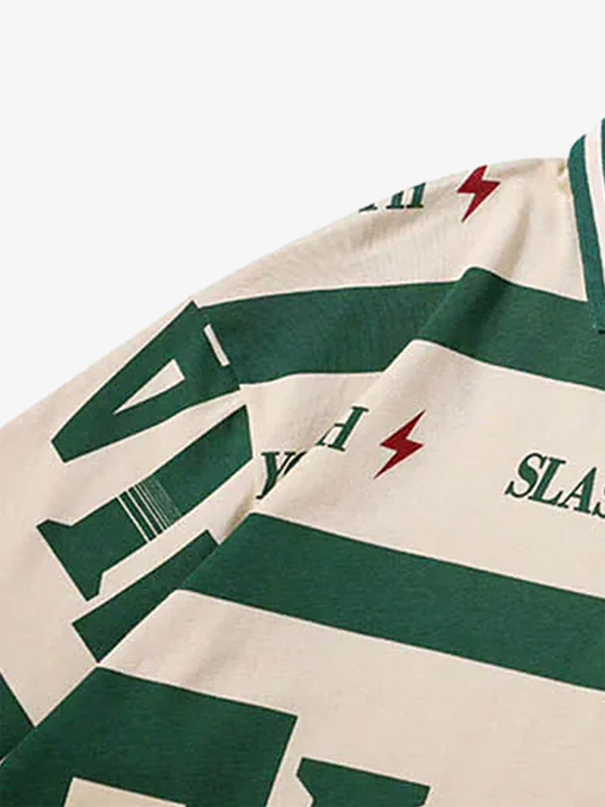 Contrast Color Slash Polo Shirt - image 8