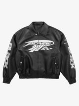 Faux Leather Vintage Street Black Air Jacket