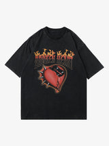 High Street Heart-print Dark T-shirt