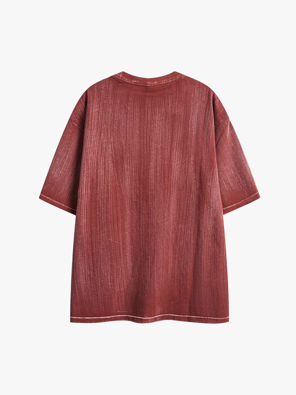 Distressed Embroidered Letter T-Shirt - image 10