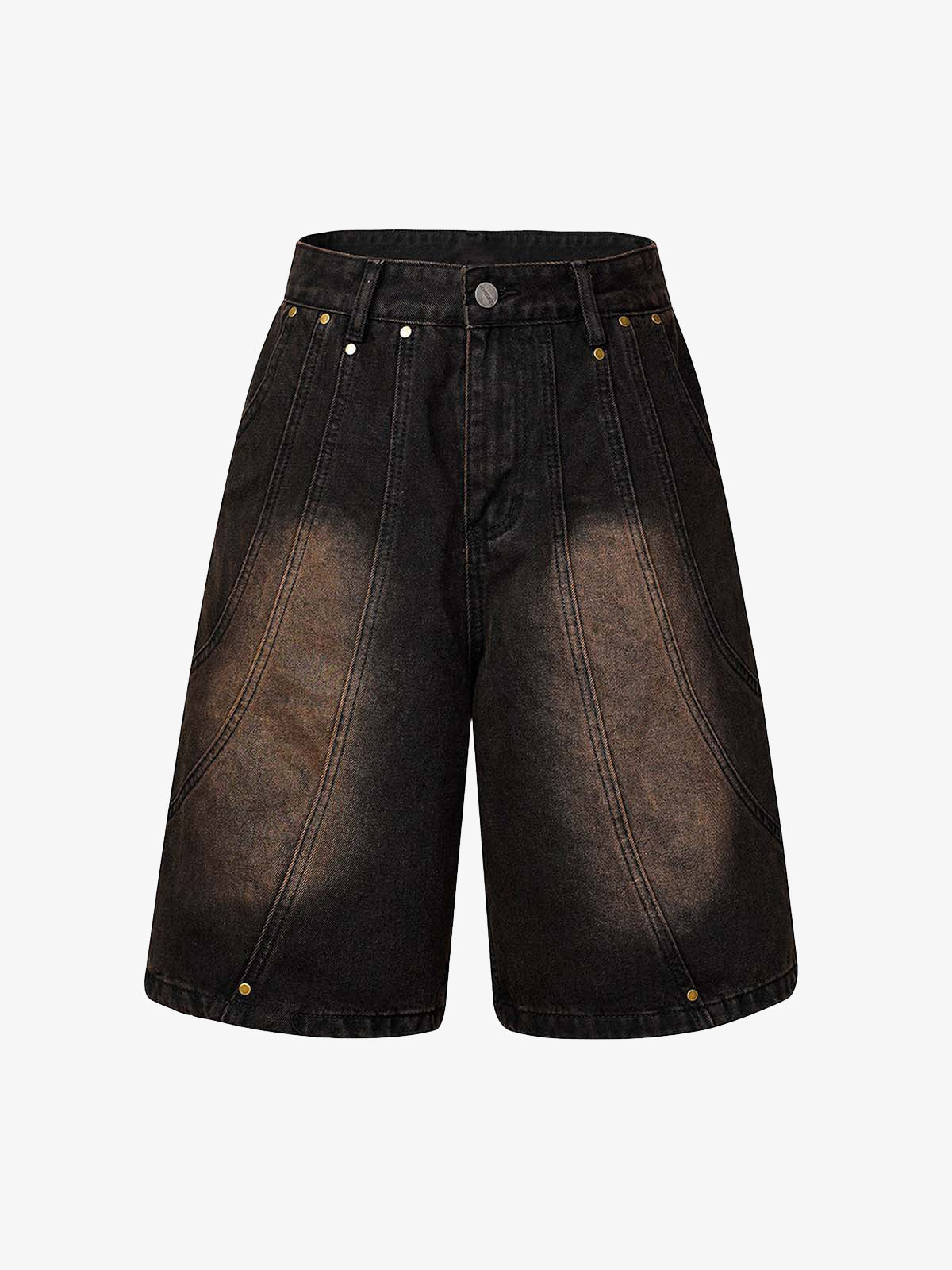 High Street Washed Distressed Denim Shorts