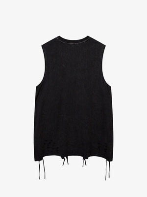 Raw Edge Butterfly Print Vest - thumbnail 2