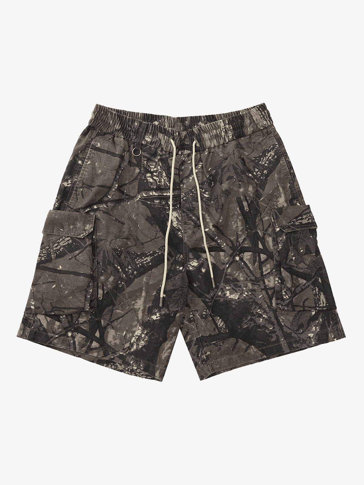 Fallen Leaf Camouflage Pocket Workwear Shorts